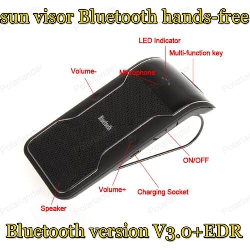 New Bluetooth mini car-styling Bluetooth V3.0+EDR hands-free Kit Portable sun visor Clip-on Wireless Bluetooth