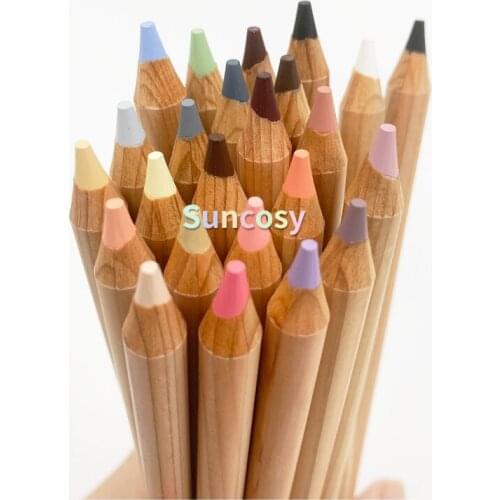 Original wooden pole, single portrait color pencils, Professional oil color pencil, For Artist, Drawing Painting Art Supplies