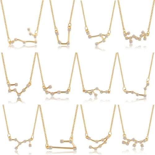 Женские кулоны знаки зодиака Pinksee China At AliExpress