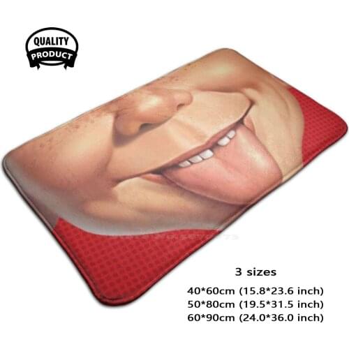 Mad Magazine Alfred Tongue 3 Sizes Home Rug Room Carpet Alfred Newman Mad Magazine Toon Comic Funny Vintage Comedy Lampoon