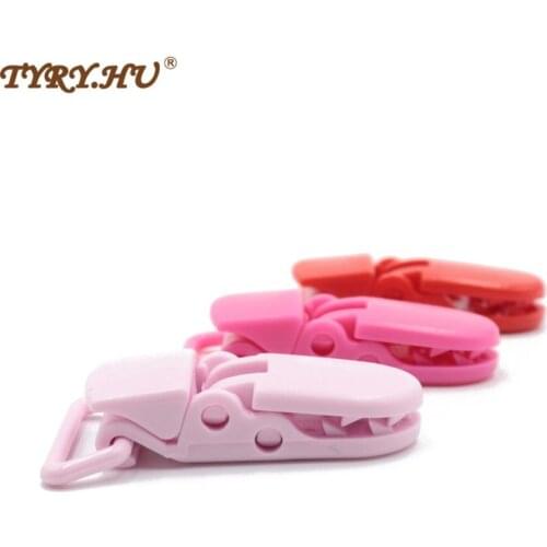 TYRY.HU 50Pcs/Lot Pacifier Clip Holder Baby DIY beads Clip Tool Toddler Baby Pacifier Chain Tool 20mm Free Shipping