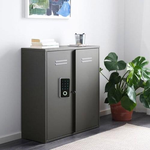 Smart Digital Fingerprint Touch Code Password Lock Security Anti-theft Electronic Wardrobe File Cabinet Home Improvement 875F