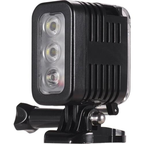 Waterproof LED Video Light Diving Light 5500-6000K 300Lux Underwater 30m Wide Angle Micro USB for GoPro Hero 7 6 5 4 3+ 3Session