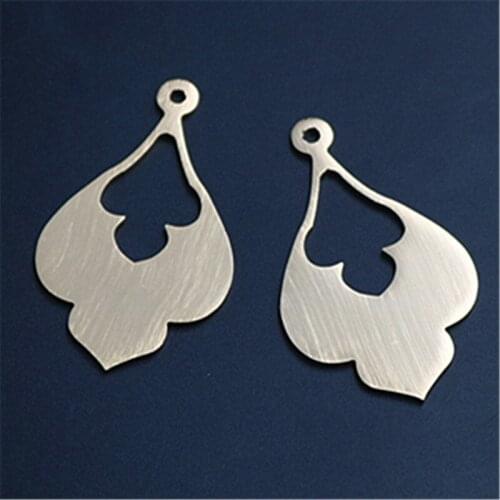 WKOUD 2pcs golden environmental protection aluminum alloy bags charm fashion necklace earrings DIY metal jewelry handmade A1256