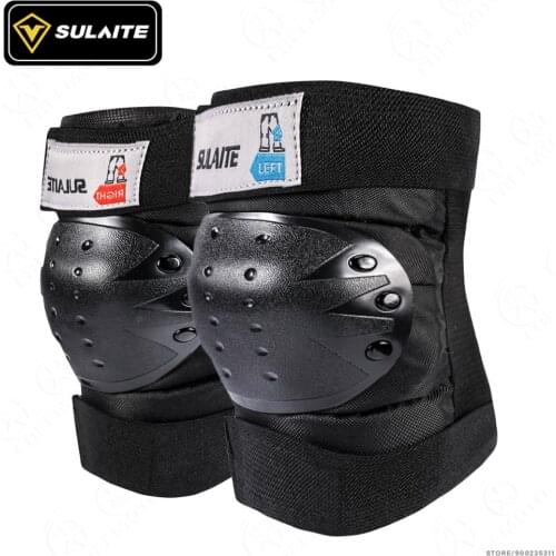 SULAITE Motorcycle Bicycle Cycling Bike Racing Knee Protector Tactical Skate Protective Ski Skateboard BMX Knee Pads Guard