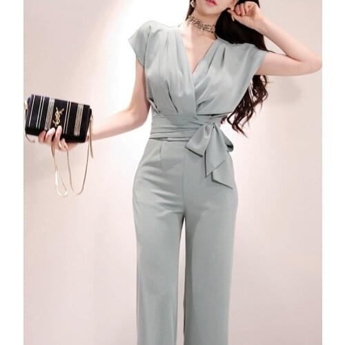 New arrival women temperament OL two-piece set sexy short basic v-neck shirt and long pant fashion cute high quality women set