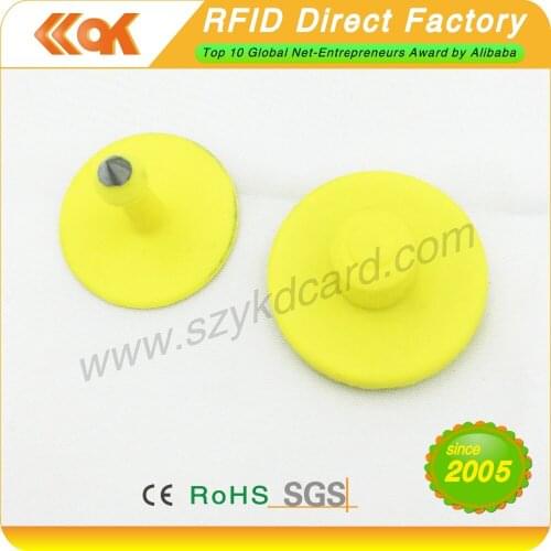 1000pcs/lot 125KHZ TK4100/EM4100/ID RFID Animal Ear Tag PP standard size 75*104*12mm