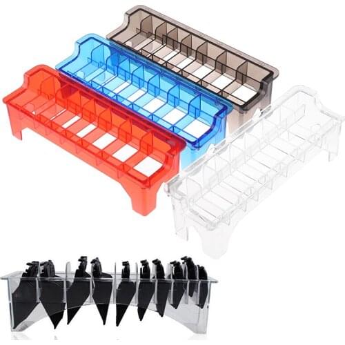 8 Grid Guide Limit Comb Storage Box Hair Clipper Organizer Case Salon Barber Tool Hairdressing Tools