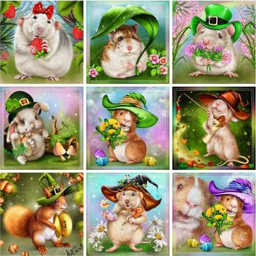 Diamond Embroidery Diamond Painting Guinea Pig Diamond Embroidery Diamond Mosaic Full Diamond Embroidery Home Decoration