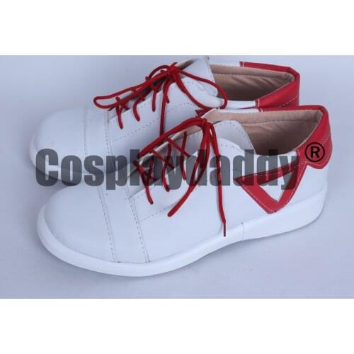 Macross Delta Hayata Immeimann White Halloween Cosplay Shoes Boots H016