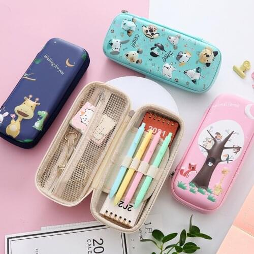 EVA Cat Pencil Case Fabric Quality School Supplies Stationery Kawaii Pen Box Case Cute Pencilcase Pencil Bag School Accessories