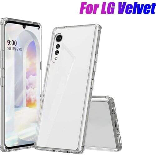 For LG Velvet Case Ultra Slim TPU Clear Shockproof Bumper Anti-knock Protective Cover For LG Velvet 5G Mobile Phone Protection