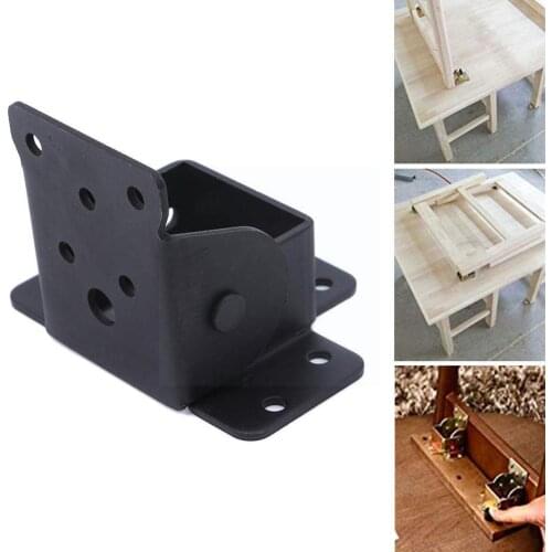 1PCS Black Self Locking Folding Hinge Folding Table Hinge Self Accessories Hinges Chair Furniture Locking Leg Bracket Hardw Z9A7