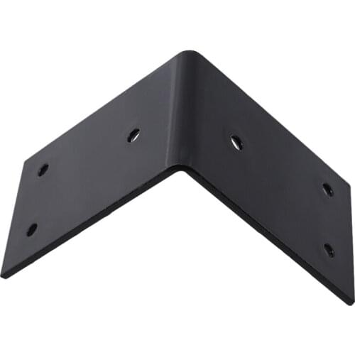 Black Spray Corner Code L Right Angle Iron 90 Degree Bracket Connector Layer Plate Bracket Wide L Type