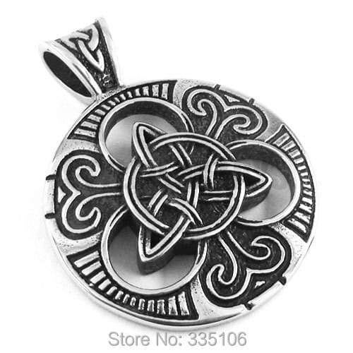 Claddagh Style Celtic Knot Pendant Stainless Steel Jewelry Heavy Fashion Motor Biker Pendant SWP0310A