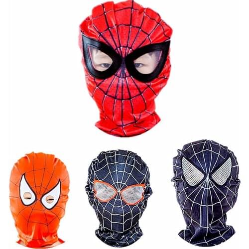 Childrens Spiderman Mask Kid Peter Parker Headgear Boy Girl Marvel Mask Halloween Cosplay Party Fantasy