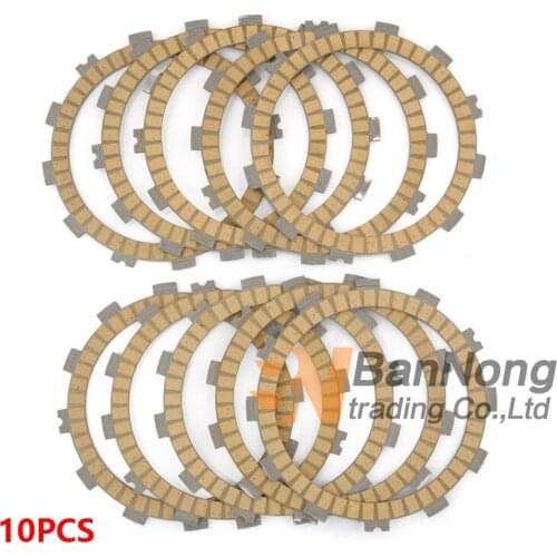 10PCS Motorcycle Paper base Clutch Friction Discs Plates For Kawasaki Z1000 07-15/Z1000 ABS 07-09/Z1000 ABS 14-15