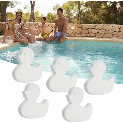 Swimming Pool Duck Shaped Filter Sponge Scum Bug Oil-Absorbing Sponge Devours Scum Slime Grime From Pools Spas For Hot Tubs Pool