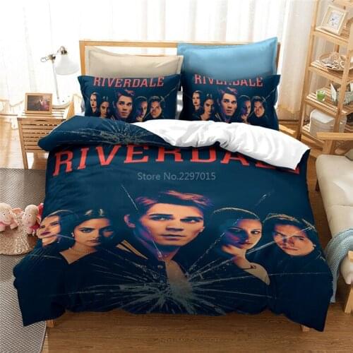 TV Series Riverdale 3D Printing Bedding Set Duvet Cover Pillowcases Comfortable Bed Linens Bedclothes Twin Full Queen King Size