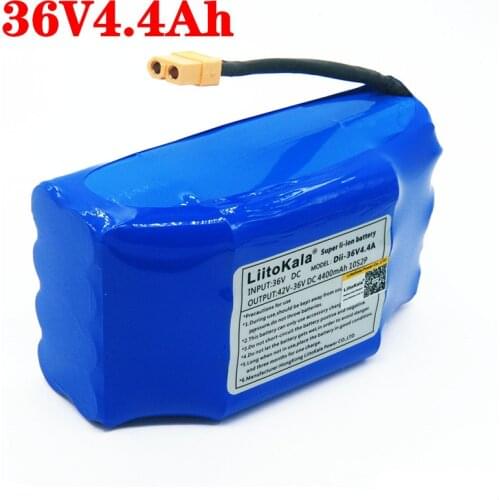 LiitoKala 36V 4.4Ah 5.2Ah high drain 2 wheel electric scooter self balancing lithium battery pack Self-balancing Fits 6.5" 7"