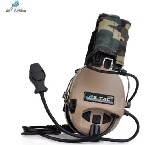 Z Tactical Sordin Headset Noise Canceling Earphone Airsoft Military Wargame Hunting Shooting Headphone Z111 DE