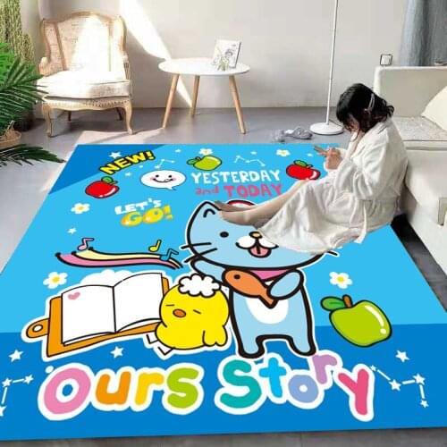 Cartoon Cat Anti-Skid Floor play Mats 3D Carpet Non-slip Rug Dining Living Room Soft Kids Bedroom Mat Carpet 09