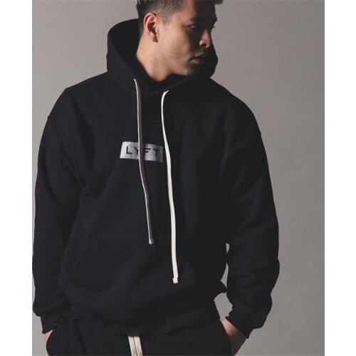 2021 New Bodybuilding Fitness Hoodie Cotton Pullover Casual Sport Jogging Tops Gym Running Long Sleeve Coats Fall Men Clothing
