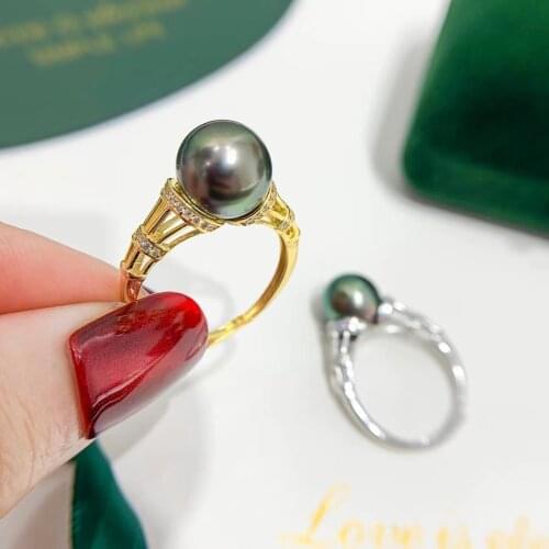 New Arrival 925 Sterling Silver Adjustable Free Size Ring Settings Findings Mountings Parts for Pearl Corals Jade Crystal Agate