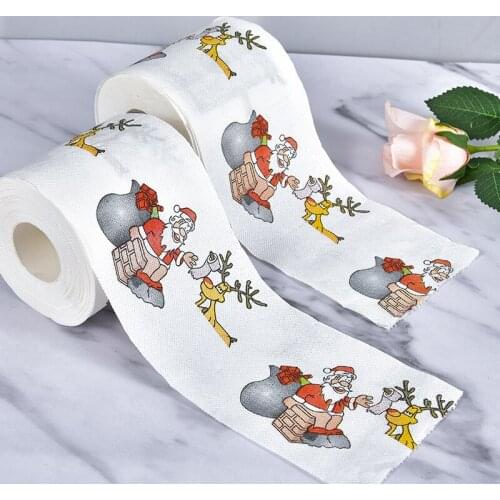 New Year Gifts Navidad Home Decor Santa Claus Toilet Paper Decorations Christmas for Home Noel Navidad 2021 Kitchen Home Decor