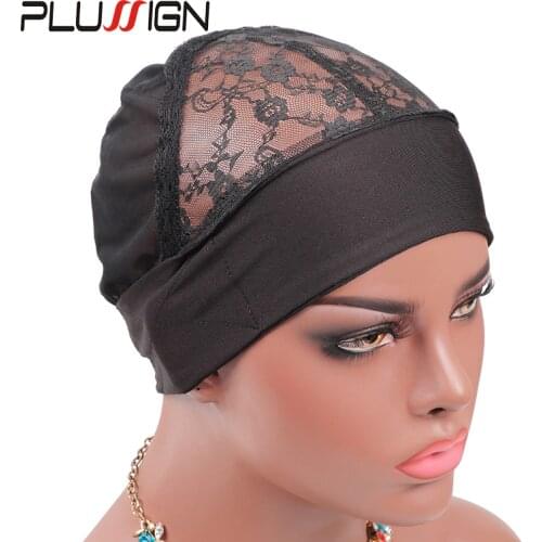 Plussign Wig Band Cap For Edges Wig Net Cap Weaving Caps Headwrap Wigs Caps For Making Wigs Human Hair Headband Wig Making Tools