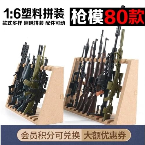 Genuine 4D Assembled 1/6 Firearms Model PUBG Rifle 98K Mauser Pistol Soldier Weapon Toy Decoration