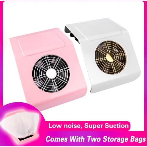 40W Nail Dust Collector Vacuum Cleaner Manicure Set Machine UV Gel Nail Polish Cleaner Manicure Tools Nail Suction Dust Cleaner