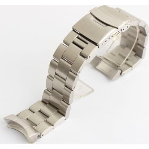 22mm Watchband Solid Curved End Watch Strap Band Bracelet fit for SKX007