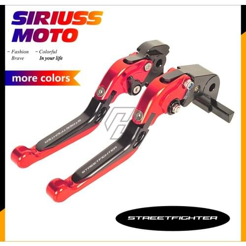 CNC Motorcycle Foldable Lever Motocross Brake Clutch Levers Case for Ducati STREETFIGHTER S 2009-2013