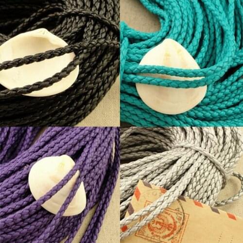 Julie Wang 1-5M Blue White Purple Gray Black Colorful Beads Rope Women Necklace DIY Bracelet Jewelry Making String Accessory