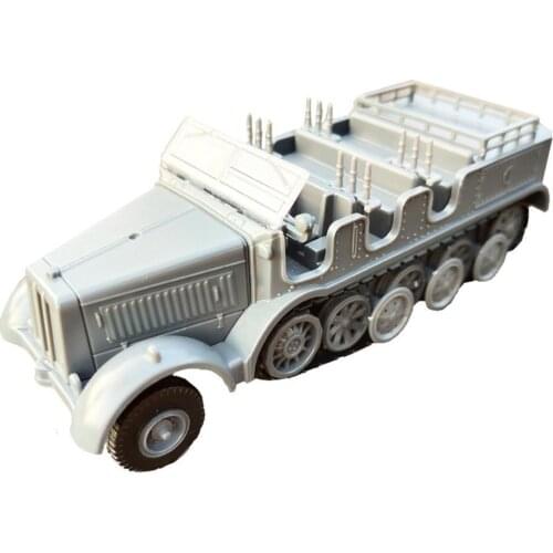 1:72 4D Wheeled Armored Vehicle Rubber-free Assembly Car Model Toy Military Children Car Assembled Model Gifts For Kids M5Z0