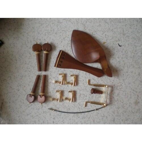 1 Set Jujube Violin Fitting 02# 4/4 with Alloy string Fingerboard Bridge etc
