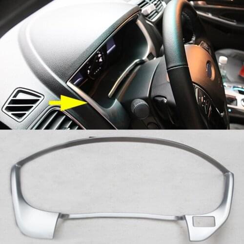 1pcs For Ford Explorer 2016-2018 ABS Chrome Instrument Panel Decorative Frame Cover car styling