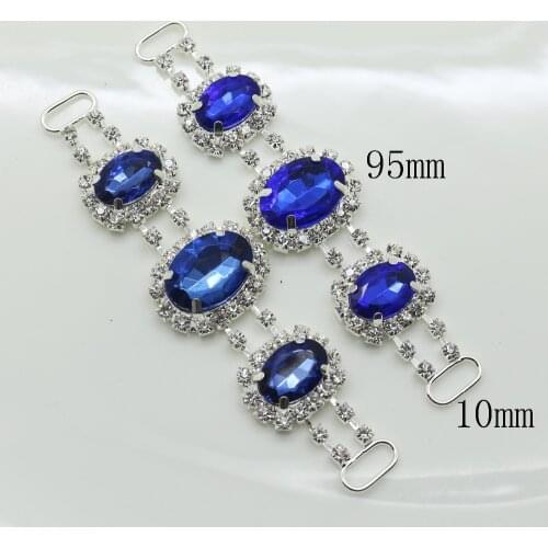 1pcs Crystal Silver Rhinestone Bikini Swimwear Connectors/Buckle Metal Chain Buttons For Swimwearr Decoration