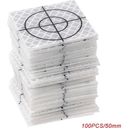 100 Pcs Reflector Sheet Reflective Tape Total Station 20/30/40/50/60mm