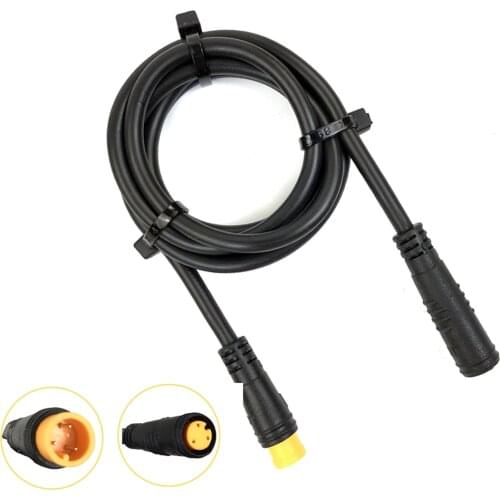3Pin Modified Electric Bike Plastic Adapter Cable Signal Line Extension Cable 80cm Male To Female Male Ebike Bicycle Accessory