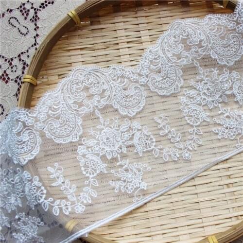 5y New Product Polyester Silk Line Wave Polyester Silk Decoration Lace Trimming Band Childrens Wear Wedding Accessories 14.5cm