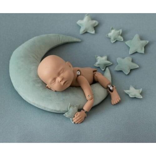 9 Pcs/Set Newborn Photography Props Baby Posing Crescent Pillow+Stars Kit Baby Photo Shooting Fotografi Accessories