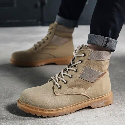 Boots Men Super Warm High Quality Winter Leather Shoes Leisure Skid Boots Retro Men Lace Up Sneaker Casual Shoes 2019