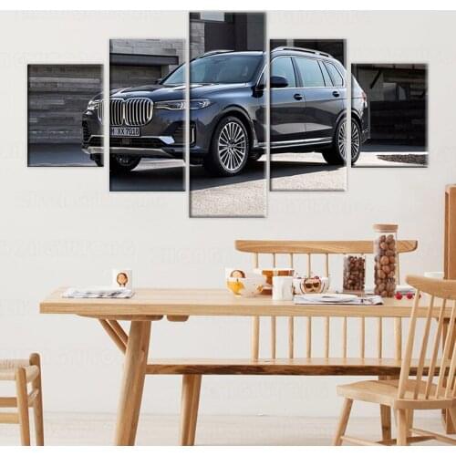 Canvas Art 5 HD Print BMW X7 Nordic Styl Canvas Painting Art for Wall Home Decor Poster Wall Art Nordic Styl
