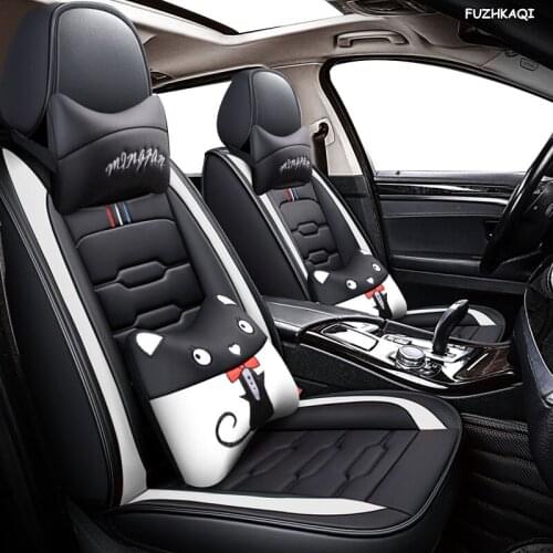 FUZHKAQI leather car seat cover for Chery a3 a5 amulet cowin e5 qq6 tiggo 2 3 5 7 fl t11 of 2018 2017 2016 2015 car seats