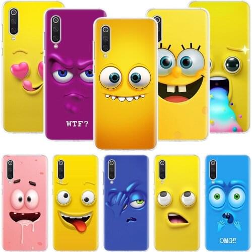 Funny Face Cute Phone Case For Xiaomi Mi Note 10 11 9 8 10T 9T CC9 A1 A2 A3 5X 6X Pocophone F1 X3 F2 Pro Lite Coque Cover