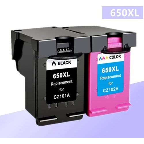 Compatible 650XL Ink Cartridge Replacement for HP 650 fpr HP650 XL for hp Deskjet 1015 1515 2515 2545 2645 3515 4645 Printer