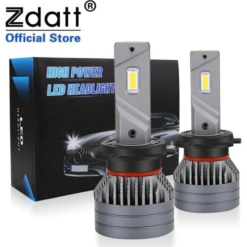 Zdatt H7 Led Headlights H11 H4 90W Real Power H1 Ice Lamp 9012 9005 9006 Bulbs 9004 9007 9008 16000LM 12V 24V for Cars & Trucks