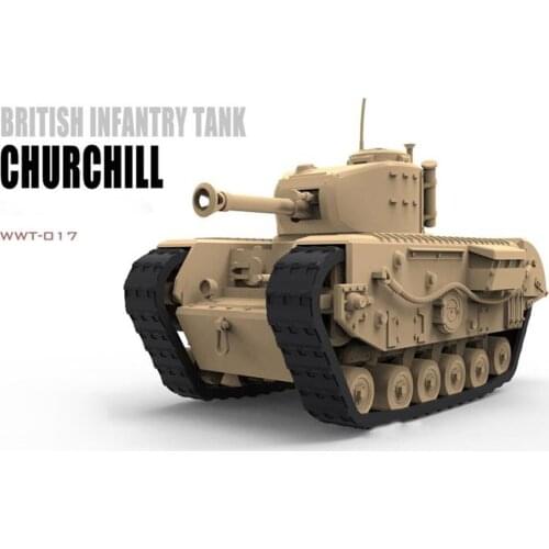 Creative Q Edition Tank Model DIY Assembly Model Kit for British Churchill Infantry Tank Kits